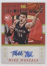 2015-16 Panini NBA Hoops Great SIGnificance Mike Muscala #GS-MM Auto pm6