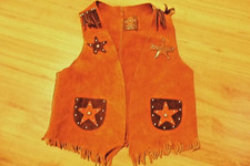 Vintage John R. Craighead Co. Child's Large Leather Fringed Vest 19.99