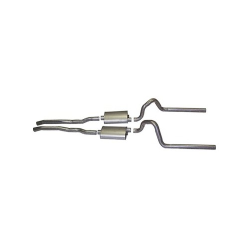 Scott Drake C5ZZ-5257-WOR 65-66 FORD MUSTANG Dual Exhaust Kit without Resonators