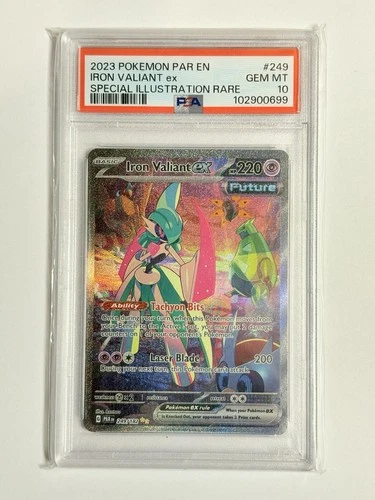 Iron Valiant #249 Special Illustration Rare PSA 10 2023 Pokemon Paradox Rift