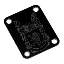 NEW Gotoh NBS-Art-01 Luxury Art Collection - Neck Joint Plate w/ Screws - BLACK