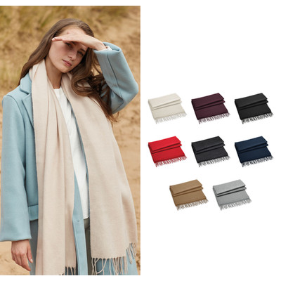 Beechfield Classic Woven Scarf B500 - Oversized Styling Soft Touch Wrap Shawl