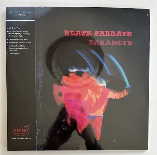 Black Sabbath Paranoid 2025 Rhino High Fidelity Analog Master Sealed New