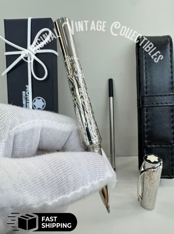 💎 Monaco Princess Grace Kelly MB Rollerball & Montblanc Leather Pouch Fast