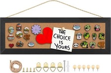 Cork Board Bulletin Board, 5.5x16.5inch Small Enamel Pin Board, Bulletin Board f