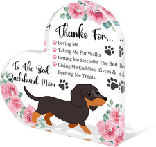 Dachshund Gifts for Women Weiner Dog Lover Thank You Dachshund Mom Gifts Rose...