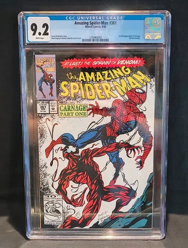 Amazing Spider-Man #361 CGC 9.2 Comic 1992 Marvel Comics 1st Appearance Carnage
