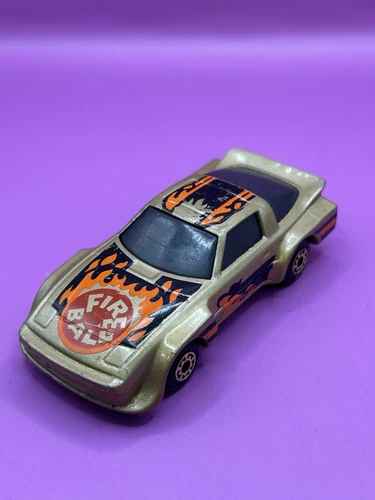 Vintage Matchbox 1982 Mega Blaster Fire Ball cap Car gold 1;56 819Lr-cb5