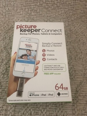PICTURE KEEPER CONNECT 64GB FOR iPhone/iPod & Android Phone/Tablet