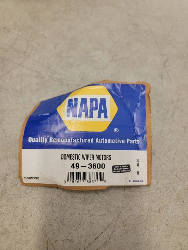 NAPA Wiper Motor 49-3600 Remanufactured - Image 2 of 4