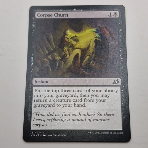 MTG: Corpse Churn 081/274 - Ikoria Lair of Behemoths 2020 Black Common - Picture 2 of 7