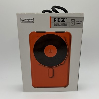 Ridge Wallet Magnetic MagSafe Power Bank 10000mAh Portable Charger - Orange