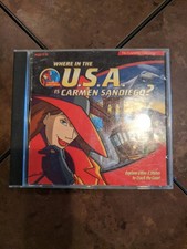 Tested Where in the U.S.A. Is Carmen Sandiego PC, 1989 Case and Disc