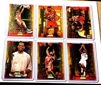 (6) Lebron James Rookies 2003 Upper Deck 03-04 RC Los Angeles Lakers Cavs #1 MVP