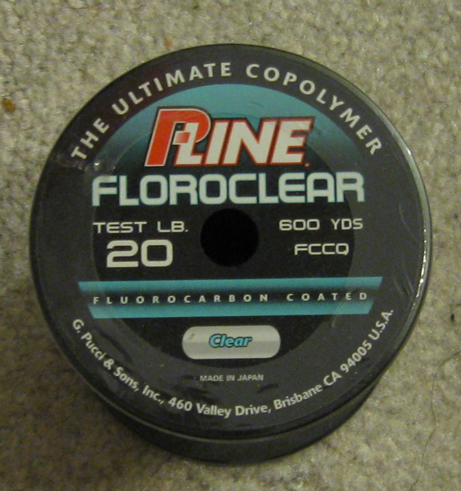 P Line Floroclear 8lb 600 Yds Fluorocarbon Coated