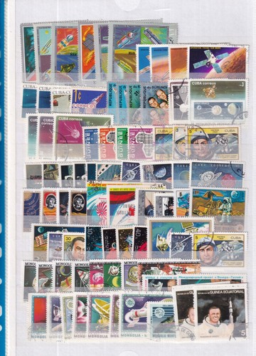 ESPACE FUSEE COSMONAUTES APOLLO - LUNE 170 timbres obliteres/neufs cote ??
