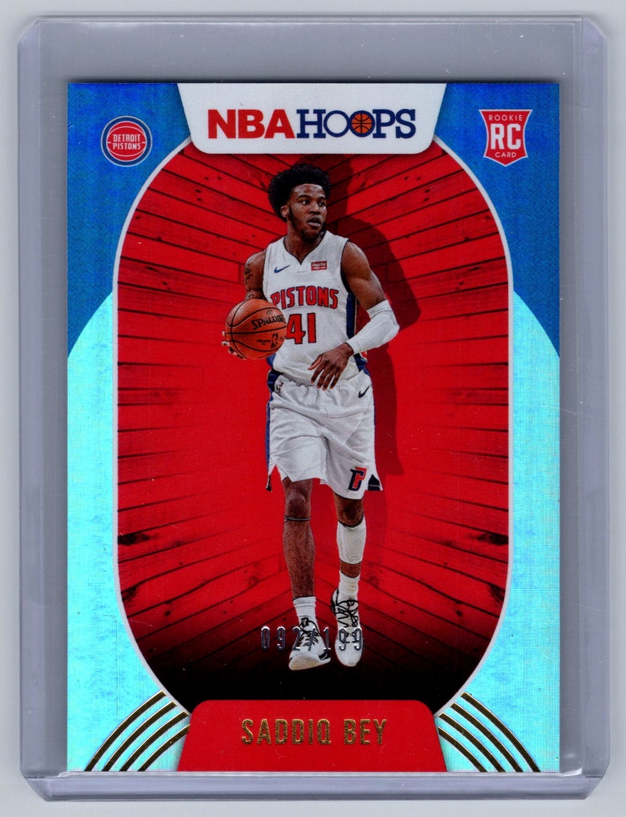 2020-21 Hoops #237 Saddiq Bey Silver #/199