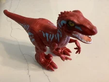Zuru Robo Alive Robotic Rampaging Red Raptor Dinosaur Pre Owned Working 
