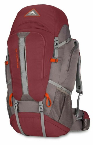 High Sierra Pathway 70L Internal Frame Hiking Backpack Cranberry/Slate/Redrock