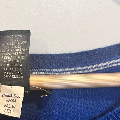 Men’s Dark Blue Banana Republic 100% merino wool sweater size XL - Picture 5 of 5