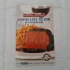 VTG 2002-03 BOOKLET OMAHA STEAKS GOOD LIFE GUIDE & COOKBOOK