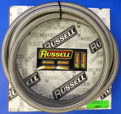 #ad Russell 632170 ProFlex Braided Stainless Steel Hose 10 AN 10#x27; Fuel Oil Gas Line $117.95