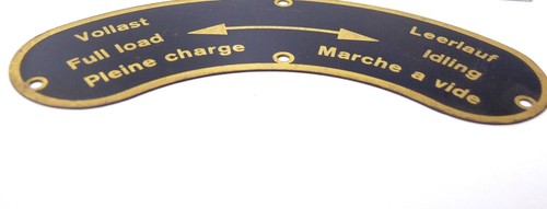 Eisenbahn Lok Führerstand Blech Schilder Messing  Deutz Lokomotive NOS   001 - Bild 2 von 5