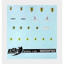 Ferrari Decals High Quality W Threads Of Real Chrome X 1 By Bbr Models Bbrdf02