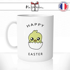 Mug Poussin Oeuf Mignon Bebe Noir Jaune Dessin Animal Happy Easter Tasse Ebay