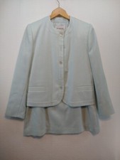 JH Collectibles Skirt Suit Women Top Sz 10 Skirt Sz 12 - 2 Piece Pastel Blue