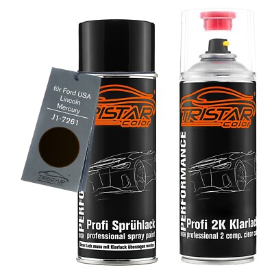 Autolack 2K Spraydosen Set für Ford USA Lincoln J1 7261 Kodiak Brown Metallic