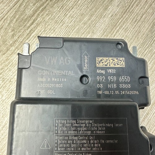 PORSCHE TAYCAN 911 SAFETY RESTRAINT CONTROL MODULE UNIT 992959655D 20 - 2024 OEM - Picture 2 of 5