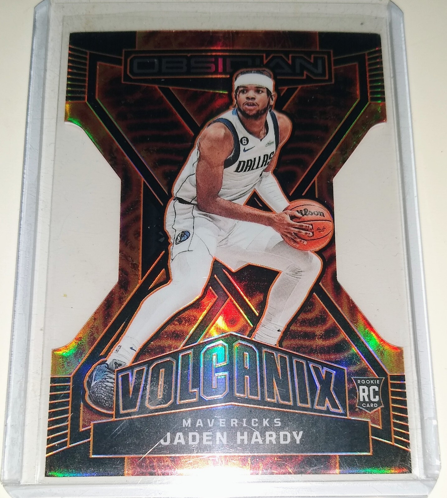 Jaden Hardy RC 2022-2023 Obsidian Volcanix SSP Case Hit Die-cut