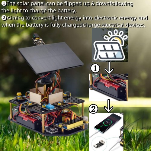 Kit électronique de Suivi Solaire DIY pour Arduino UNO capteur de température... - Afbeelding 4 van 7