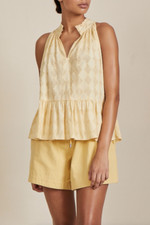APIECE APART New York NWT $225 Nissi Tiered Top in Golden Haze Size XS