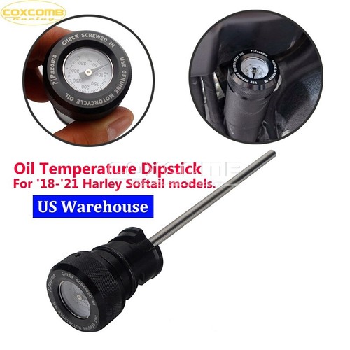 Medidor de temperatura de varilla de medición de aceite para Harley Softail Heritage Classic FLHC 2018-21 - Imagen 1 de 8