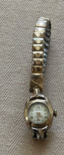 Vintage Women's Montrose Gold Tone 23j Mechanical Watch Swiss Made Runs 1950s