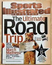 PITT PANTHER MASCOT MARCH MADNESS 2004 SPORTS ILLUSTRATED ON CAMPUS MAGAZINE SI