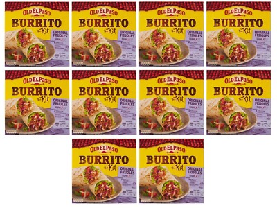 10x Old El Paso Burrito Kit Original Frijoles,Mexikanische Spezialitäten,510g