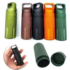 1Packs Waterproof Mini Pill Box Case Bottle Holder Container Keychain .new