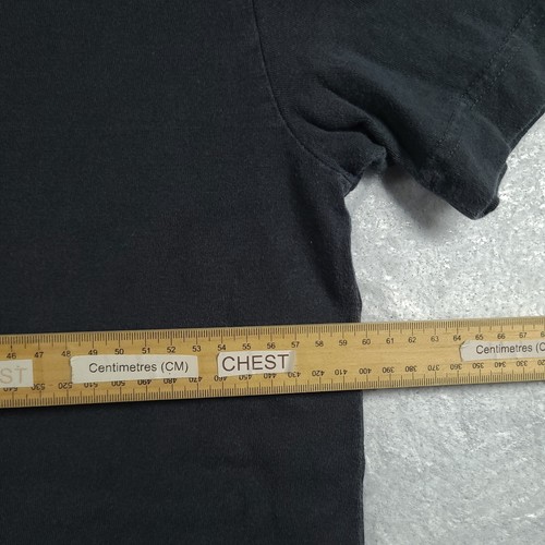 Calvin Klein Jeans Shirt Y2K Black Faded Short Sleeve Adult Mens Size XL Cotton - Picture 5 of 8