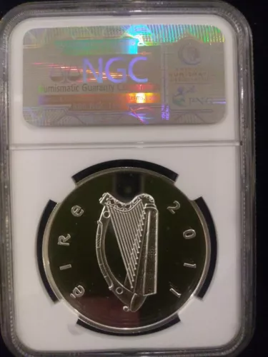 2011 Ireland Irish Salmon Fish Silver 15 Euro NGC PF 69 Ultra Cameo
