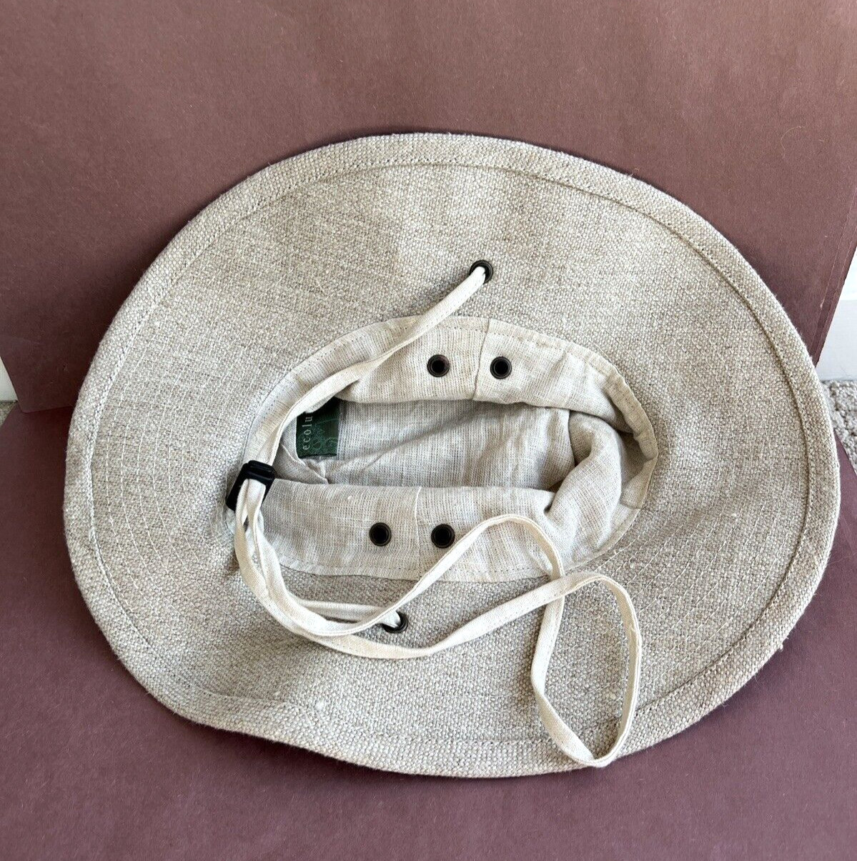 ECOLUTION Hemp Solid Natural Sun Hat Beach Hat Si… - image 6