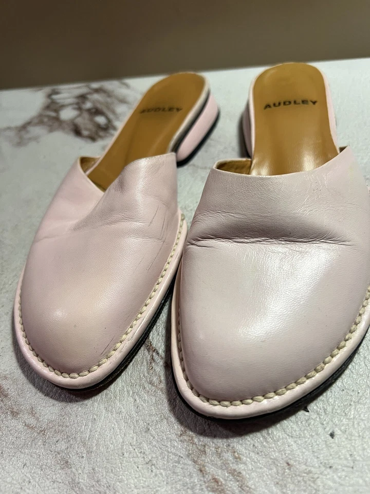 Zapatos sin cordones de cuero rosa Audley Mule 35,5 Foto 4 de 4