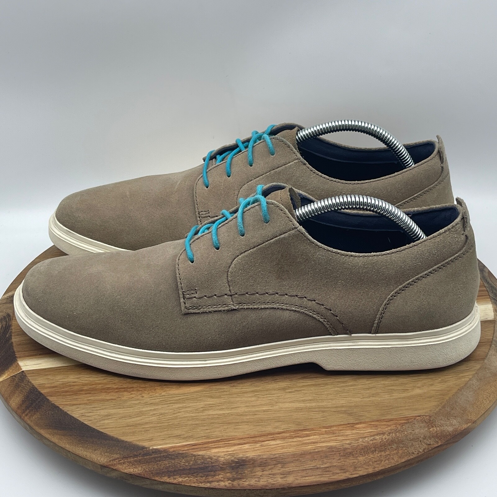 SAOLA Scarpe Cole Haan Derby Grand OS da uomo 10 5 M pelle scamosciata marrone chiaro pizzo comfort