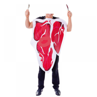 Steak Funny Food Meat Outfit for Adult Novelty Food Cosplay Costume for  Party