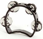 MANO PERCUSSION 3.5" Junior Tambourine, Headless, Black ABS rim, jingles