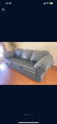 Faux Leather Sofa River Oaks Furniture 