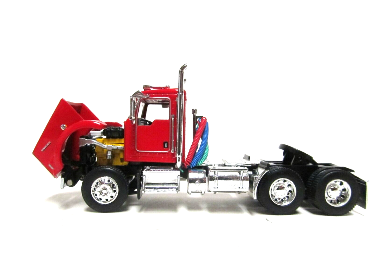 DCP / FIRST GEAR 1/64 SCALE T-800 KENWORTH DAY CAB RED DCP / FIRST GEAR 1/64 SCALE T-800 KENWORTH DAY CAB RED