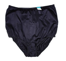 Vanity Fair Perfectly Yours Brief Panties Black Lace Nouveau Inserts Sz 9/2XL